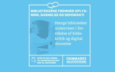 Bibliotekerne fremmer oplysning, dannelse og demokrati
