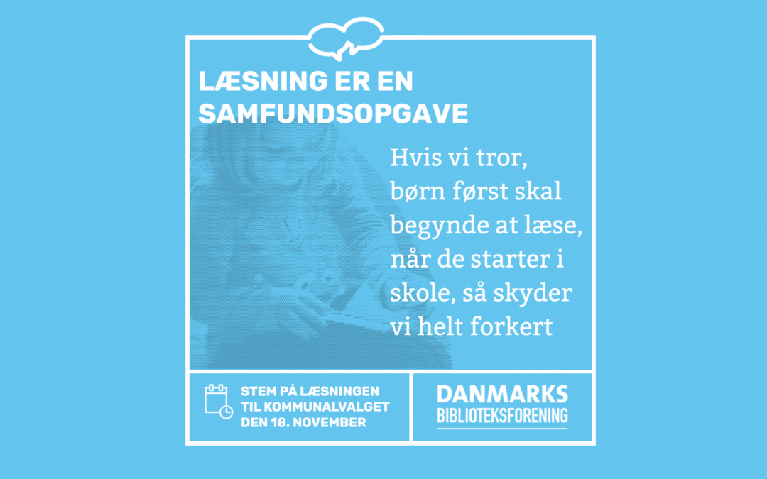 Læsning er en samfundsopgave