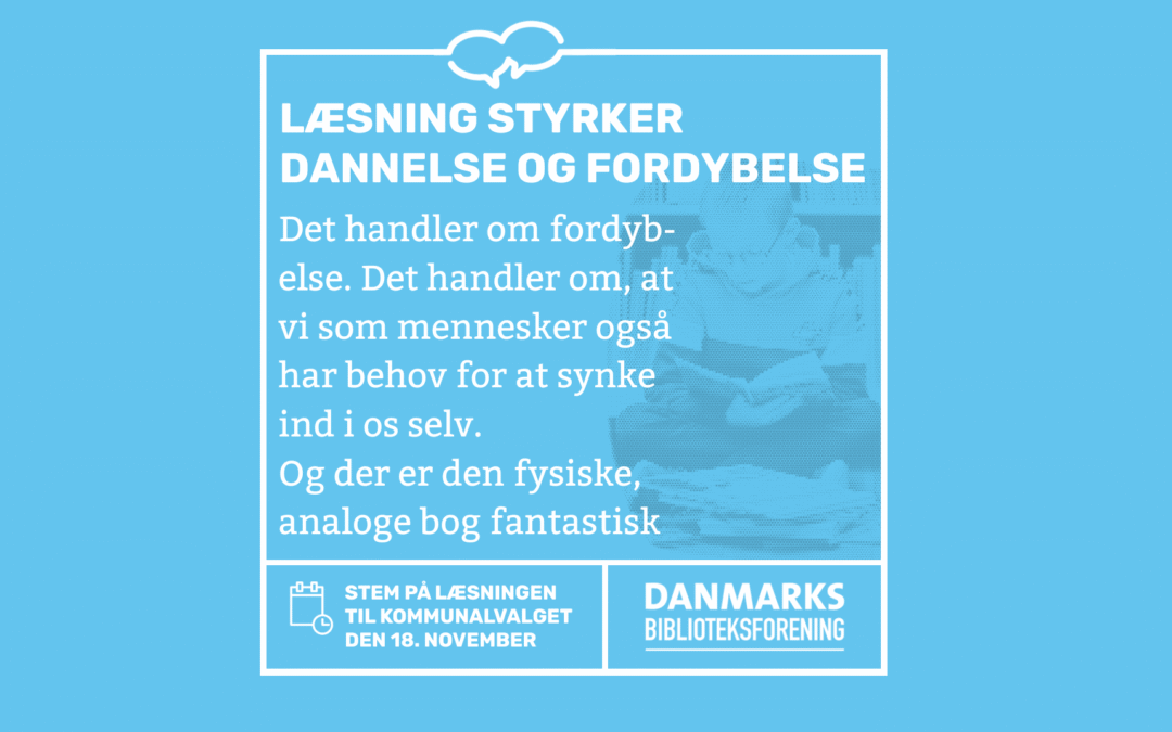 Læsning styrker dannelse og fordybelse